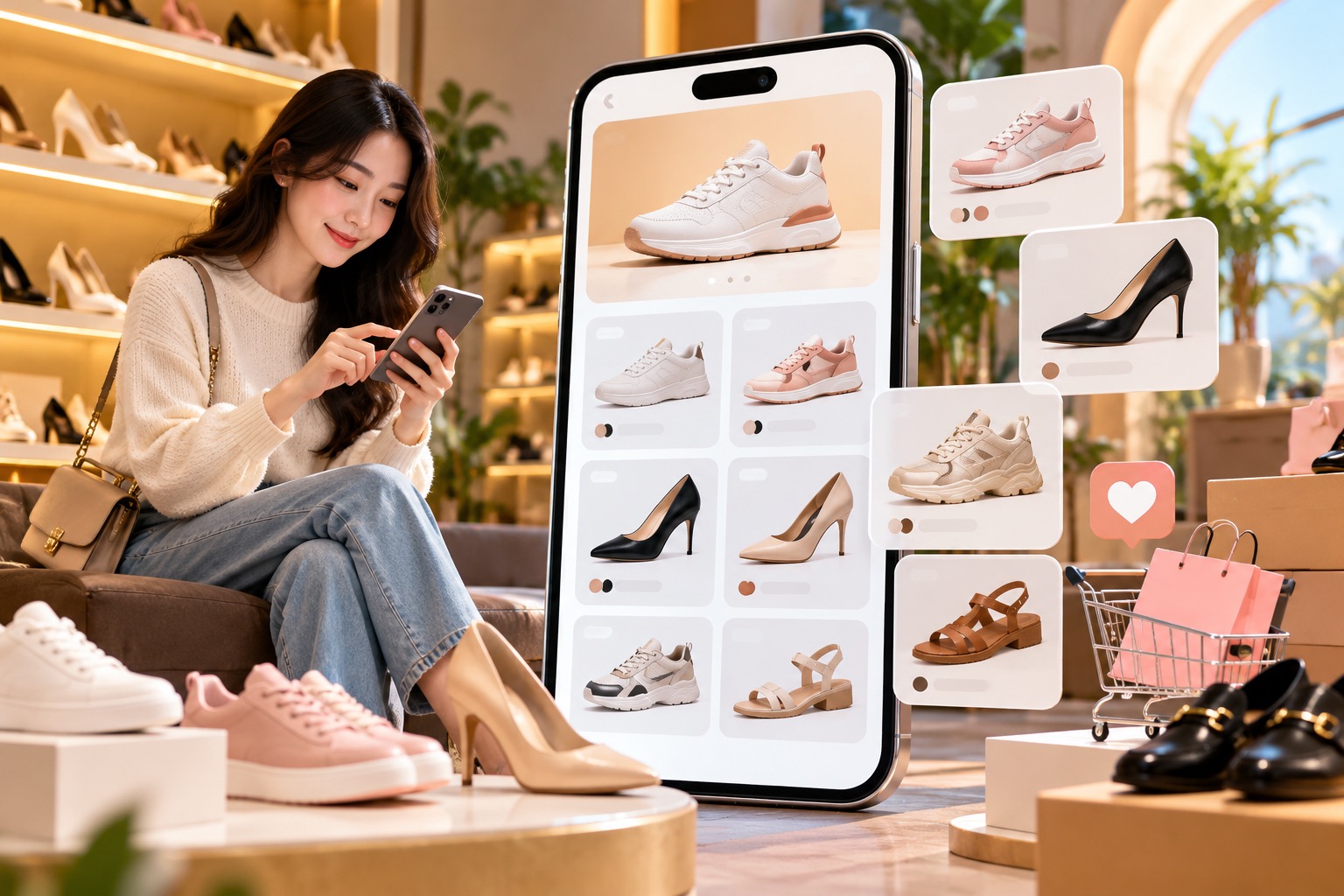 THIẾT KẾ APP MOBILE CHO CỬA HÀNG GIÀY DÉP: ĐỊNH HÌNH PHONG CÁCH TRÊN TAY KHÁCH HÀNG