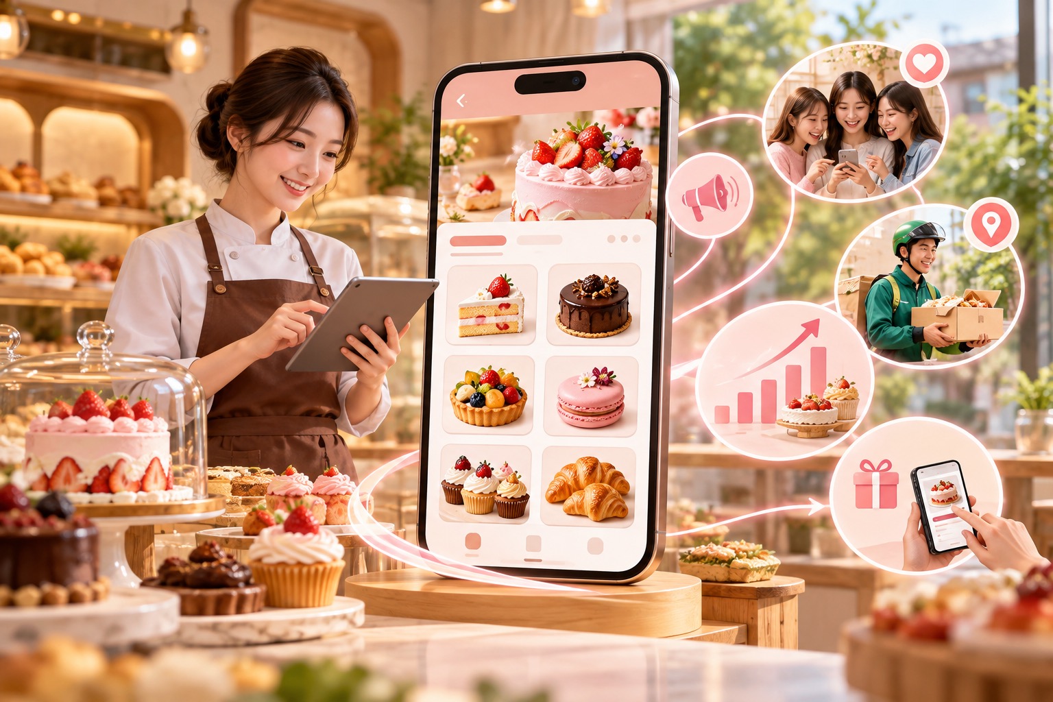 THIẾT KẾ APP MOBILE CHO TIỆM BÁNH: HƯƠNG VỊ NGỌT NGÀO TRONG MỖI CHẠM