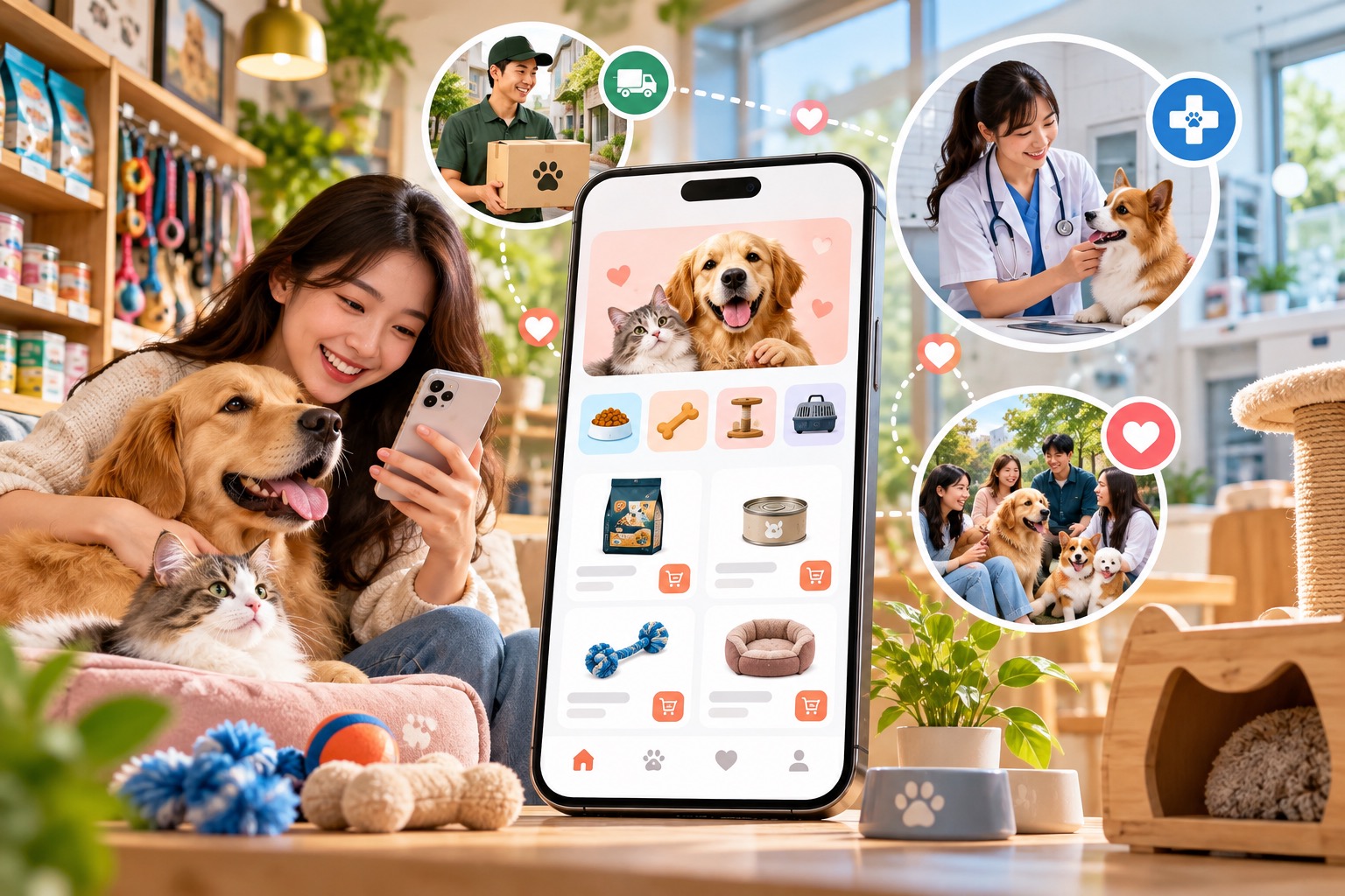 THIẾT KẾ APP MOBILE CHO CỬA HÀNG THÚ CƯNG: KẾT NỐI TÌNH YÊU THƯƠNG