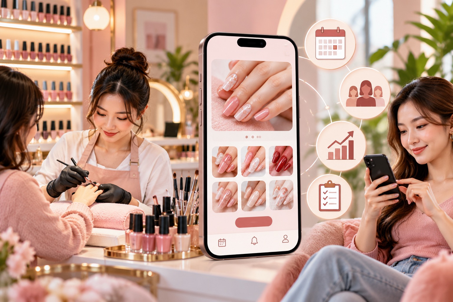 THIẾT KẾ APP MOBILE CHO TIỆM NAIL: SẮC MÀU CÁ TÍNH