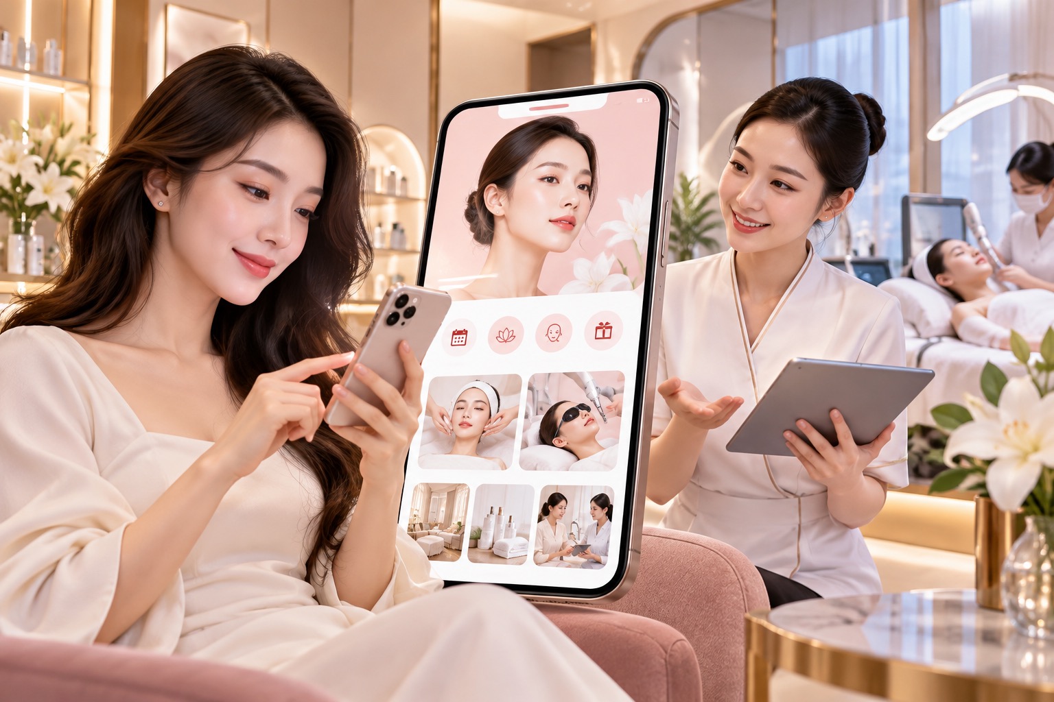THIẾT KẾ APP MOBILE CHO THẨM MỸ VIỆN: NHAN SẮC HOÀN HẢO