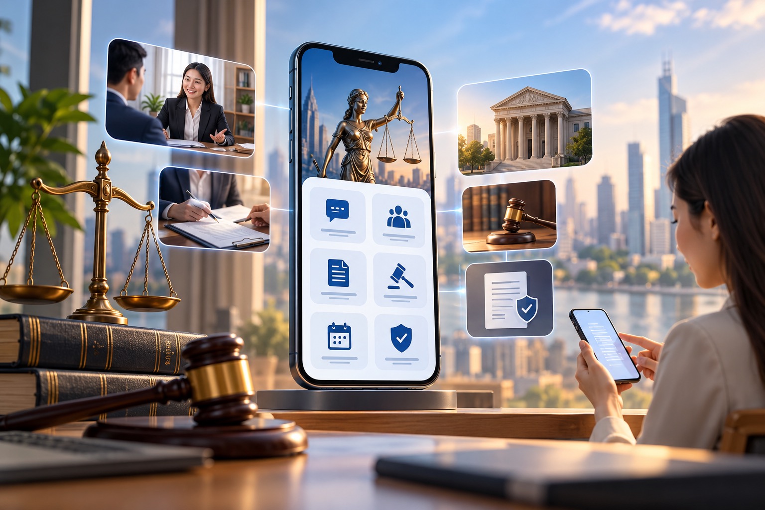 THIẾT KẾ APP MOBILE CHO CÔNG TY LUẬT: PHÁP LÝ TRONG TẦM TAY