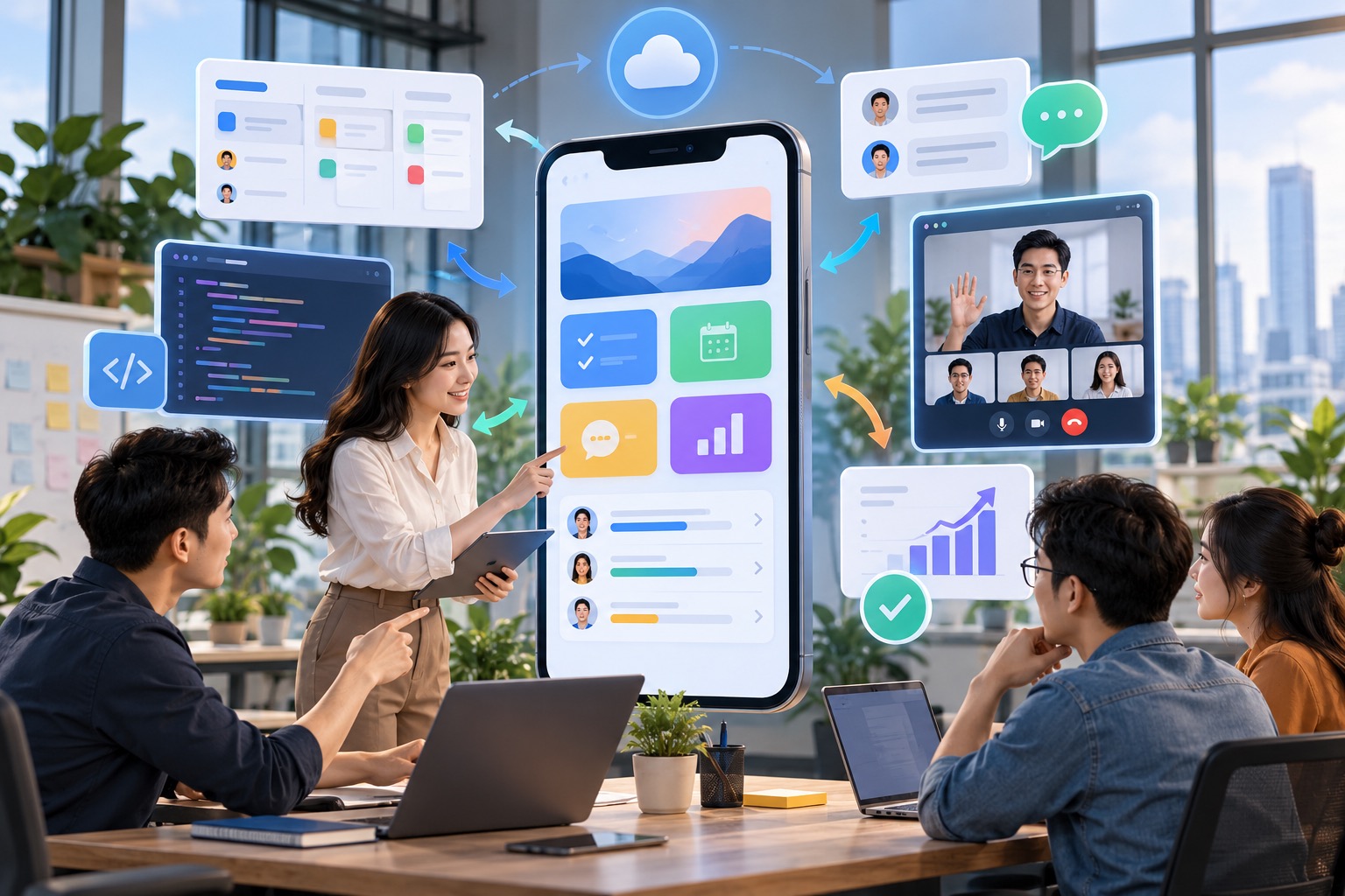 THIẾT KẾ APP MOBILE CHO CÔNG TY PHẦN MỀM: QUẢN LÝ DỰ ÁN VÀ GIAO TIẾP HIỆU QUẢ