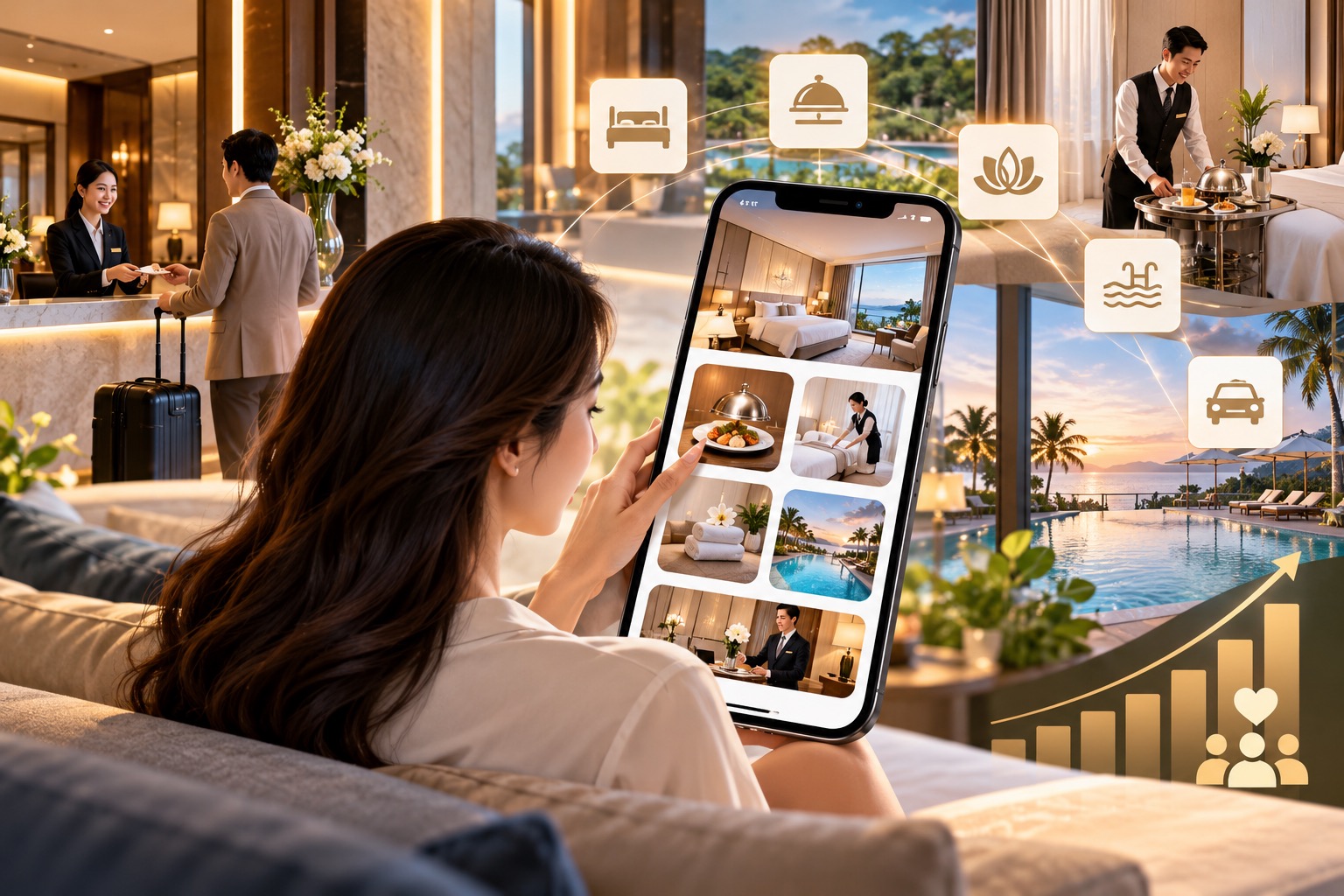 THIẾT KẾ APP MOBILE CHO KHÁCH SẠN: NÂNG TẦM DỊCH VỤ VÀ TRẢI NGHIỆM