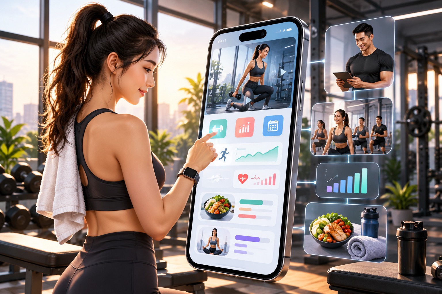 THIẾT KẾ APP MOBILE CHO TRUNG TÂM THỂ HÌNH: SỨC KHỎE TRONG TẦM TAY