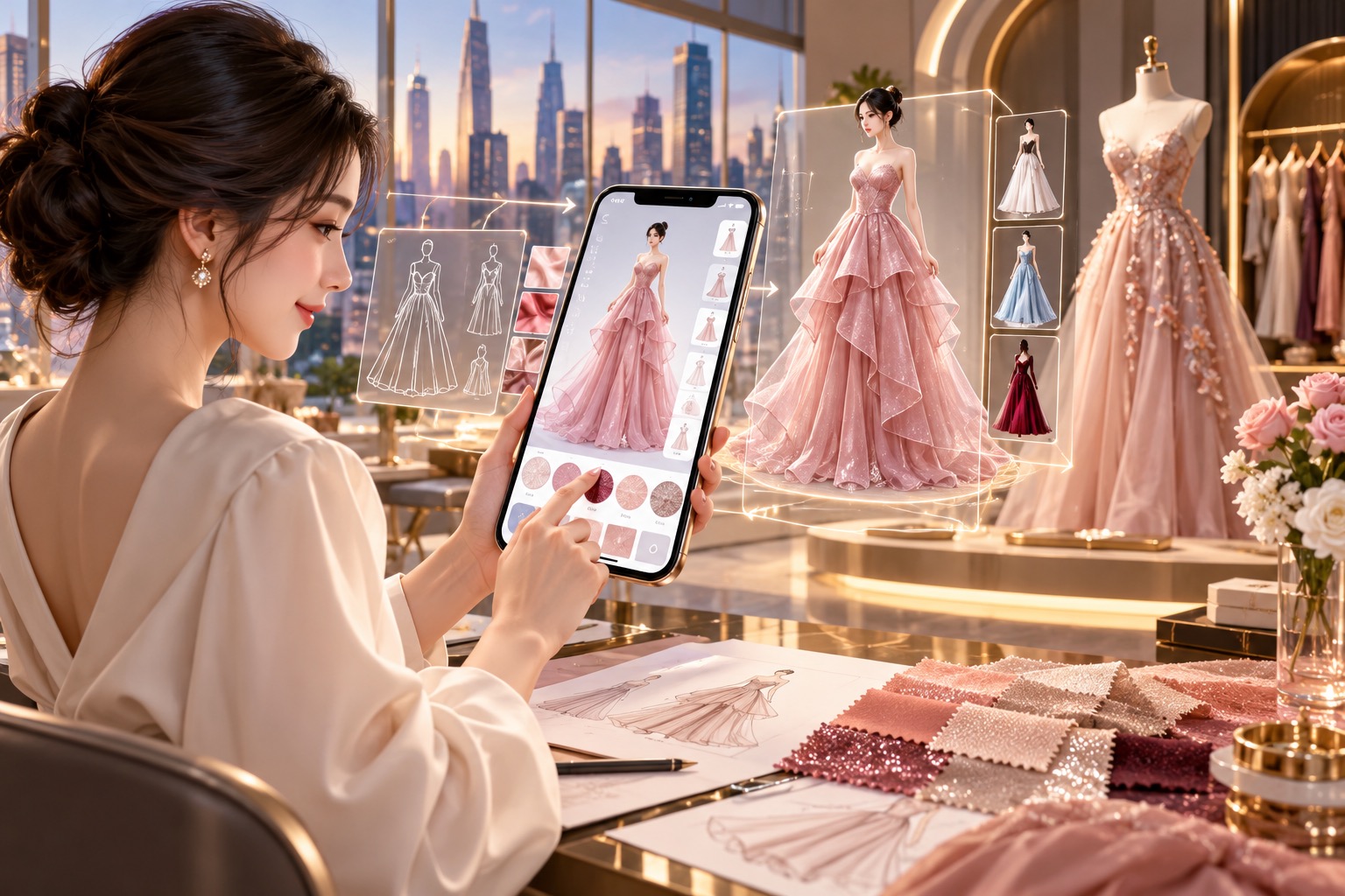APP MOBILE THIẾT KẾ VÁY: THỐNG TRỊ PHÂN KHÚC THỜI TRANG CÁ NHÂN HÓA CAO CẤP