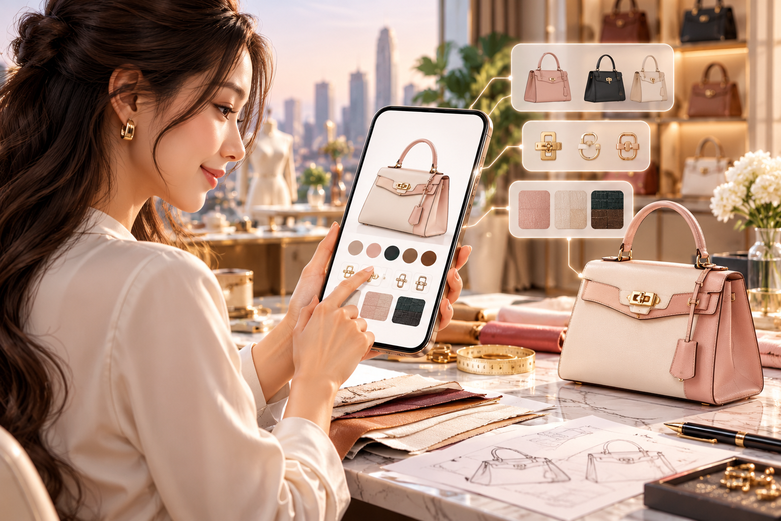 APP MOBILE THIẾT KẾ TÚI XÁCH: CÁ NHÂN HÓA PHỤ KIỆN