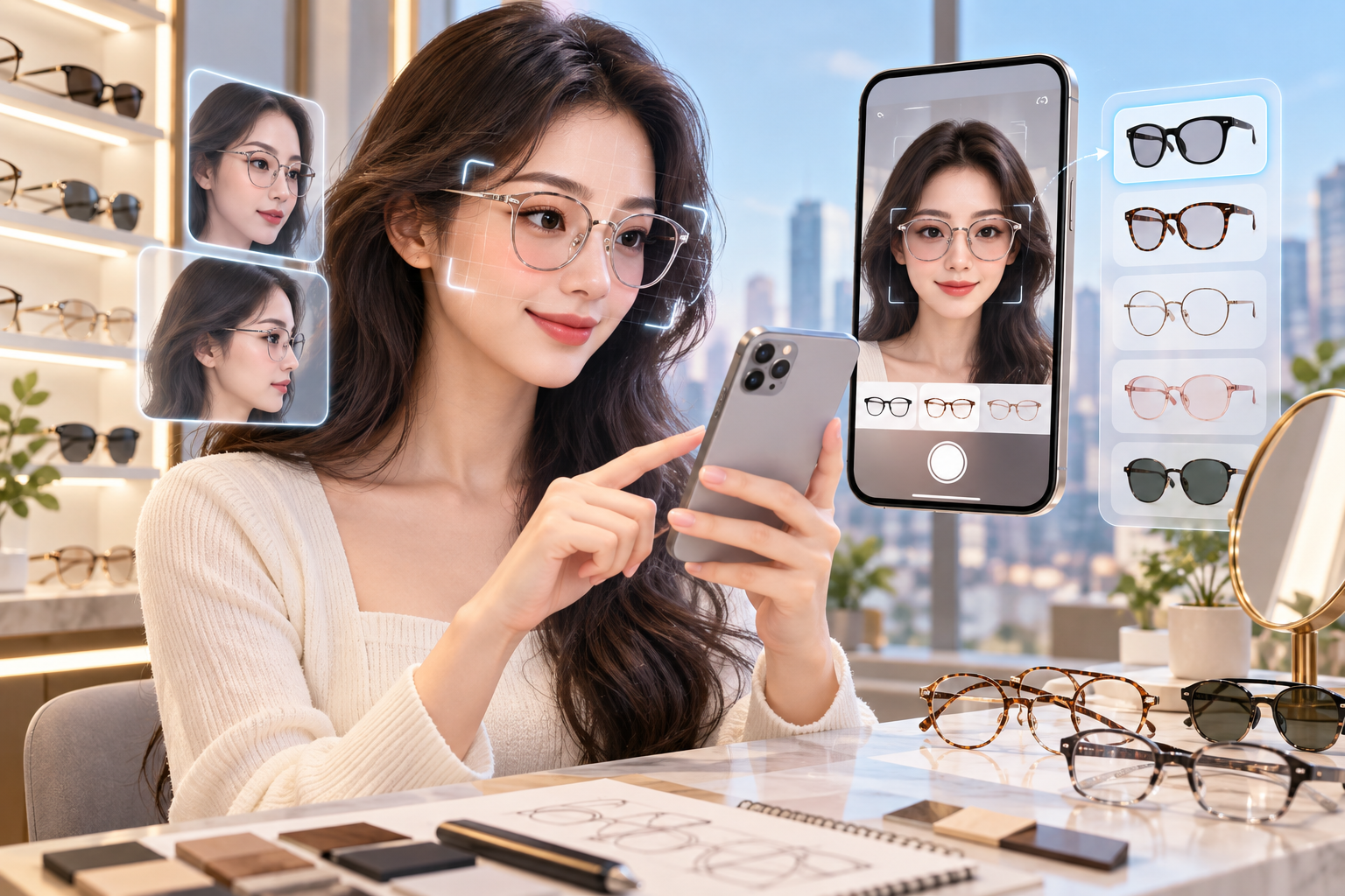 APP MOBILE THIẾT KẾ KÍNH MẮT: TRẢI NGHIỆM THỬ KÍNH TRỰC TUYẾN