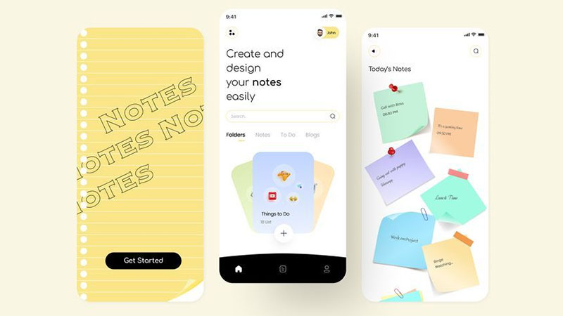 THIẾT KẾ APP MOBILE GHI CHÚ: CHÌA KHÓA LƯU TRỮ Ý TƯỞNG