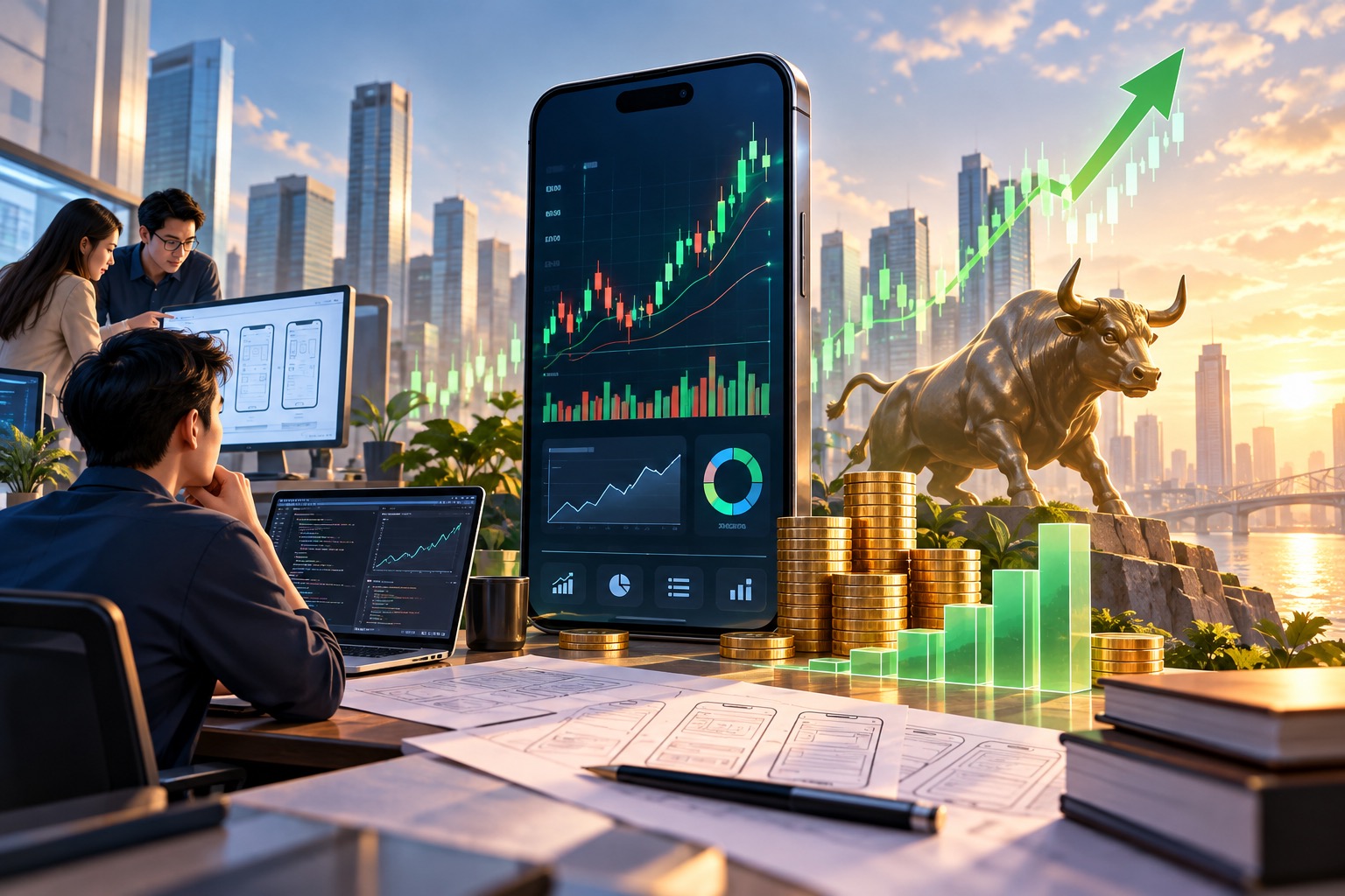 THIẾT KẾ APP MOBILE TÀI CHÍNH - CHỨNG KHOÁN: SỨC MẠNH CÔNG NGHỆ TRONG ĐẦU TƯ