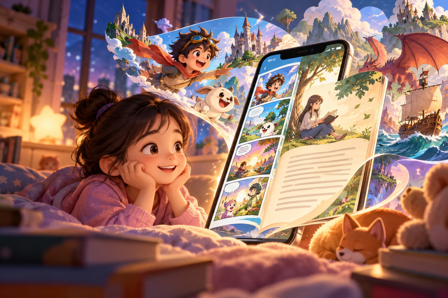 THIẾT KẾ APP MOBILE TRUYỆN TRANH & TRUYỆN CHỮ: THẾ GIỚI TRẺ THƠ THU NHỎ