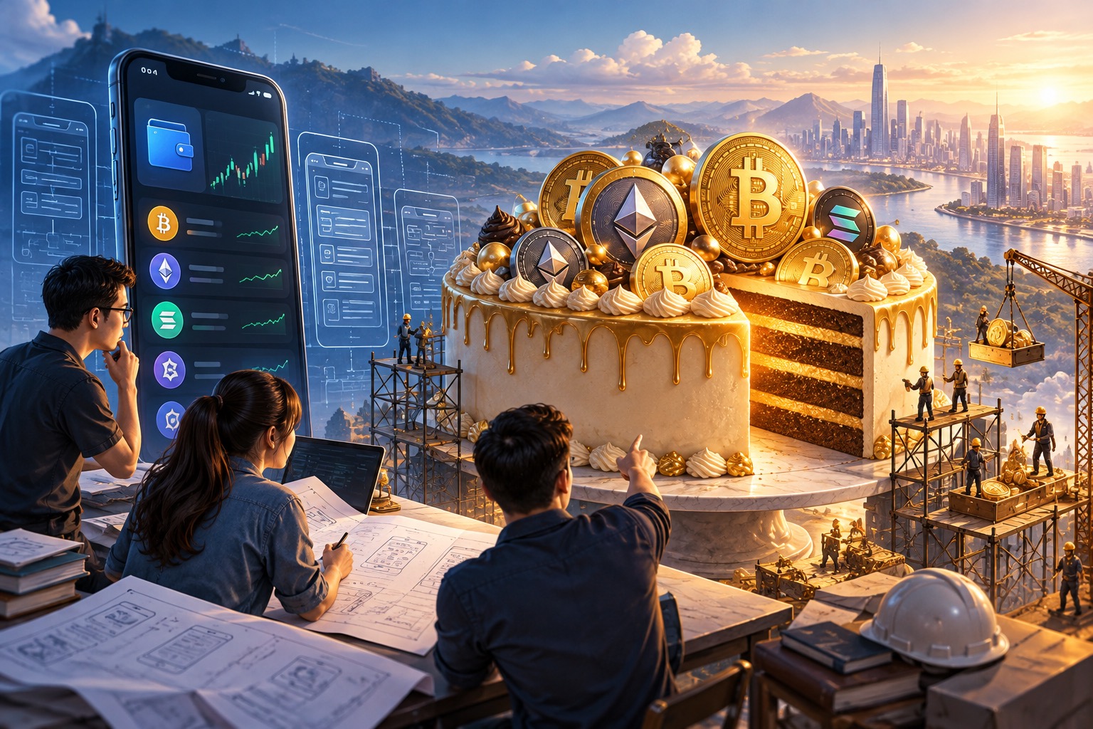 THIẾT KẾ APP MOBILE CRYPTO: MIẾNG BÁNH KHỔNG LỒ ĐÃ HOÀN THIỆN