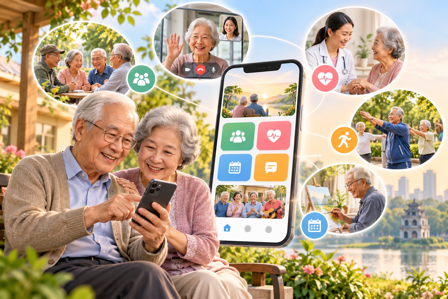 THIẾT KẾ APP MOBILE CỘNG ĐỒNG NGƯỜI CAO TUỔI: KẾT NỐI VÀ CHĂM SÓC