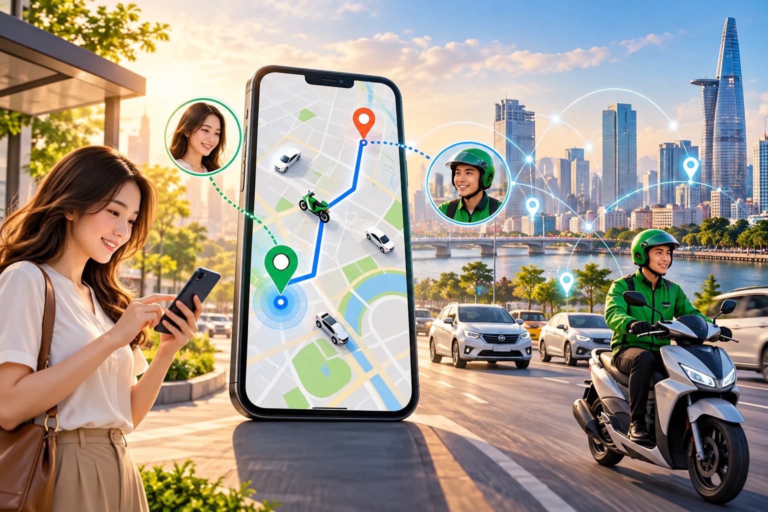 THIẾT KẾ APP MOBILE DỊCH VỤ XE CÔNG NGHỆ: KẾT NỐI VÀ VẬN HÀNH THÔNG MINH