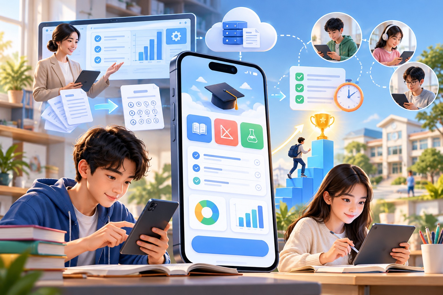 THIẾT KẾ APP MOBILE LUYỆN THI: GIẢI PHÁP SỐ HÓA TRI THỨC, CHINH PHỤC ĐIỂM SỐ