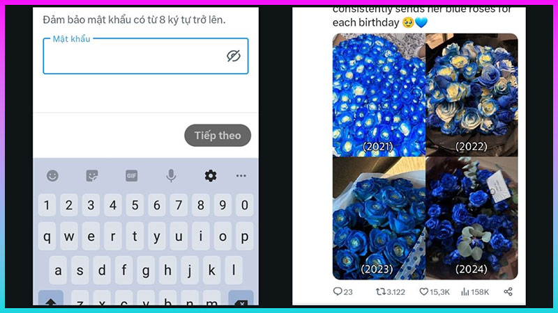 Cách đăng ký Twitter - Điền thông tin cần thiết và mật khẩu