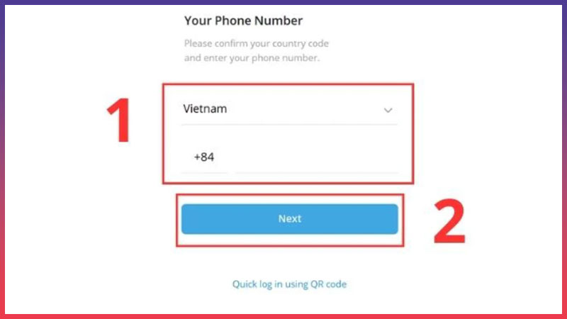 Cách đăng ký Telegram - Bạn đăng ký bằng số điện thoại chính chủ tại Việt Nam
