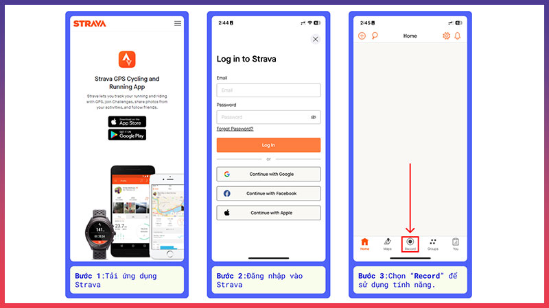Cách đăng ký Strava - Bạn có thể đăng nhập dễ dàng bằng tài khoản Gmail