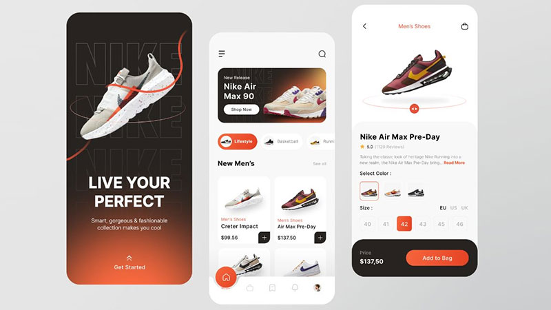 Các tính năng không thể thiếu trong app mobile cửa hàng giày dép