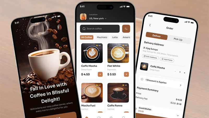 Các tính năng không thể thiếu trong app mobile quán cafe