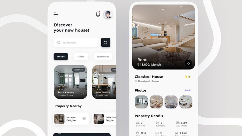 Các tính năng không thể thiếu trong app mobile Cty nội thất