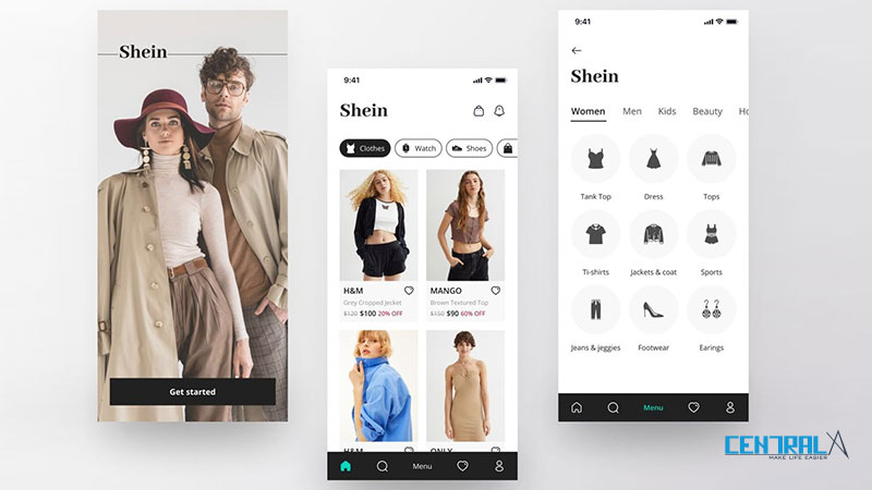 Các tính năng của một mobile app thời trang thường có