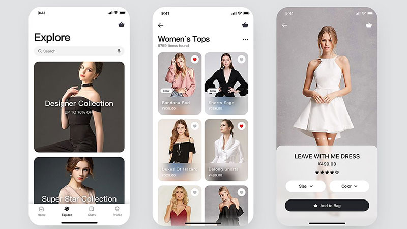 Các ứng dụng mobile app thiết kế váy miễn phí