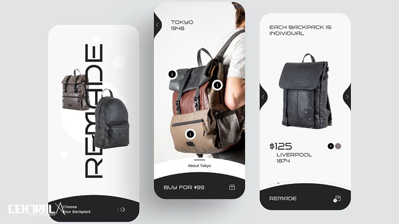 Các ứng dụng mobile app thiết kế balo miễn phí