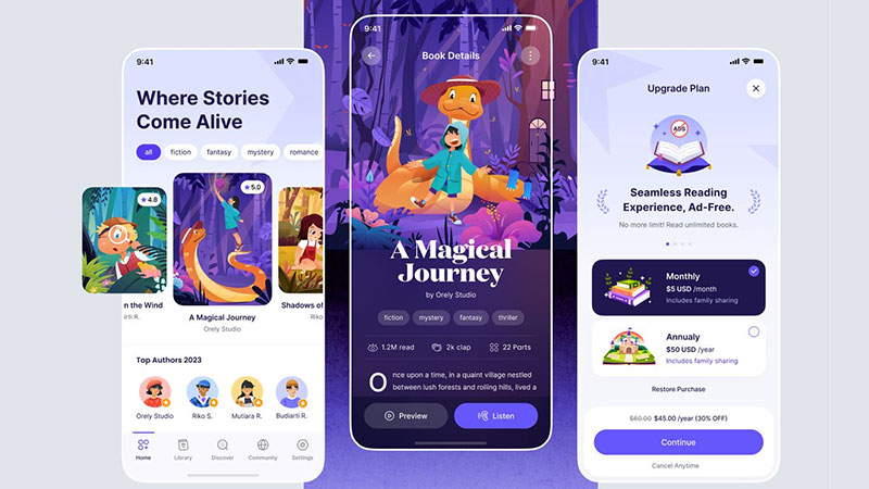 Ước tính chi phí để thiết kế app mobile truyện tranh