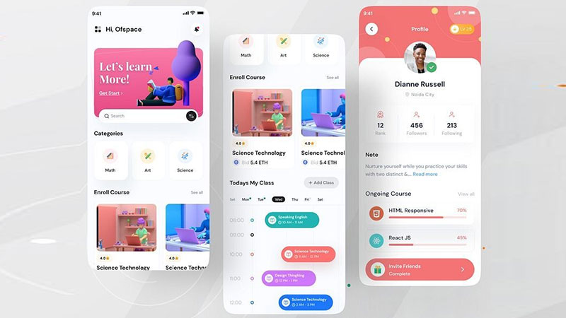 Ước tính chi phí để thiết kế app mobile khóa học online