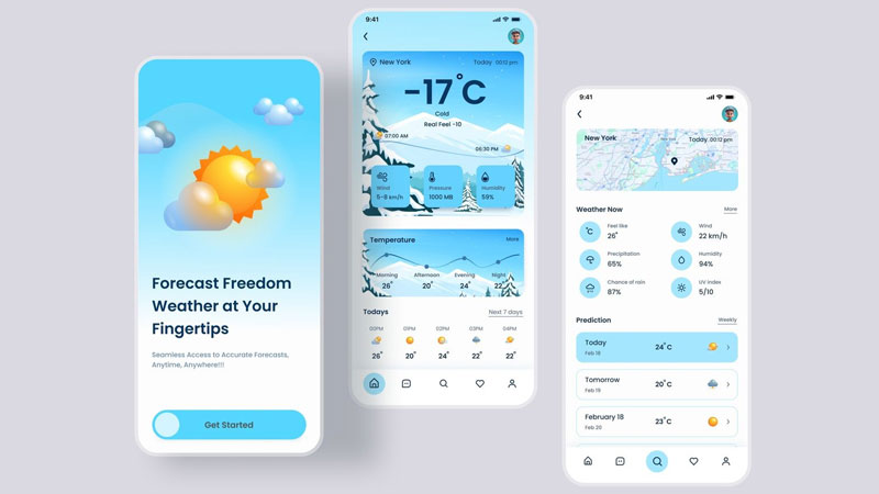 Tại sao lại chọn thiết kế app mobile dự báo thời tiết