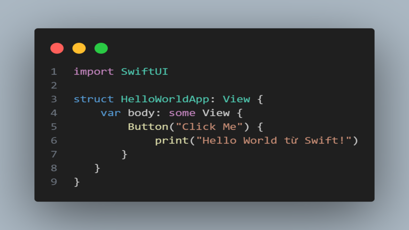 Hello World Swift