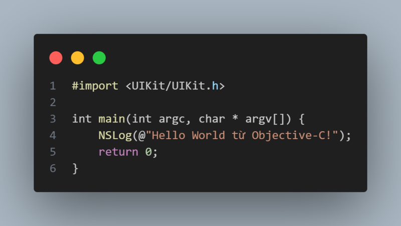 Hello World Objective-C