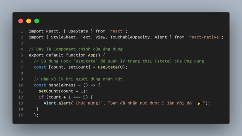 Một đoạn code cơ bản trong JavaScript